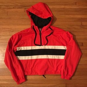 Forever 21 Striped Pullover Jacket